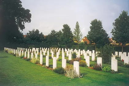Bigger view of TerraCottem Universal in flower beds, Commonwealth Cemetery, Cambridge, England.