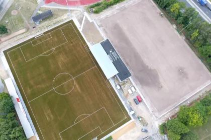 Bigger view of Renovatie en uitbreiding van voetbalvelden Sportpark Aalter-centrum