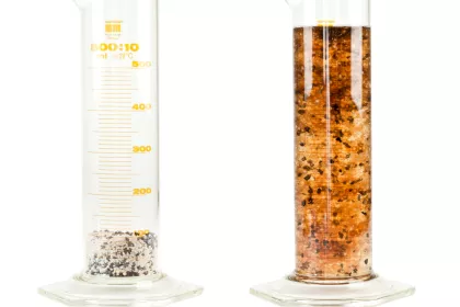 Bigger view of The product has an absorption capacity of a minimum of 4500 g H2O/100 g in distilled water using Method of Analysis CEN EN 13041 and more than 95% of the water contained in the polymers is plant available.