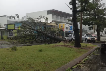 Bigger view of A cyclone and a community