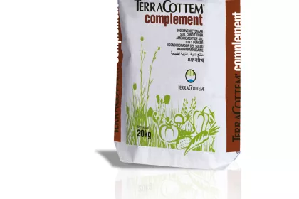 Bigger view of TerraCottem Complement soil enhancer is available in 20 kg bags.