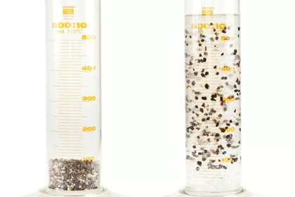 Bigger view of The product has an absorption capacity of a minimum of 450g H2O/100 g in distilled water using Method of Analysis CEN EN 13041 and more than 95% of the water contained in the polymers is plant available.