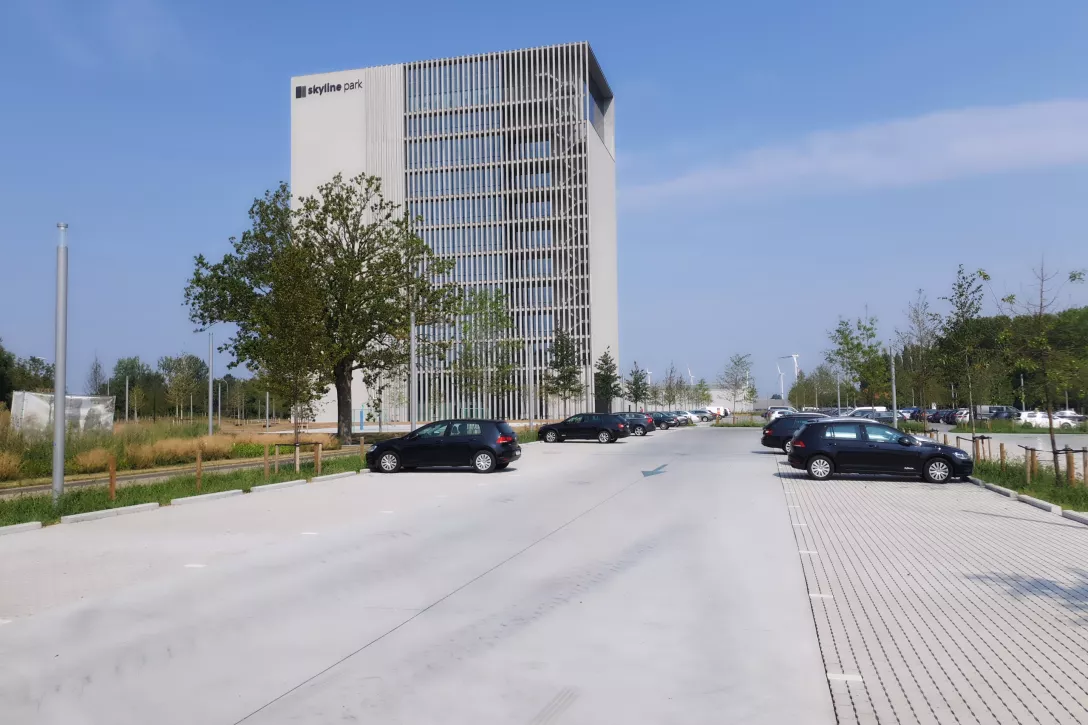 Aanleg parking in grindgazon met TerraCottem Turf